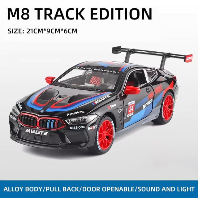 B-M-W M8 GTE Black 1:32 - Black - image 4