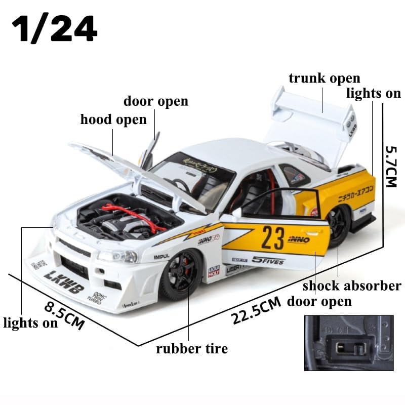 Nissan GTR Skyline S15-Multicolor 1:24 - Multicolor - image 5