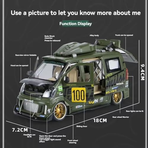 Wuling Track Sports Van 1:24 - Multicolor - image 6