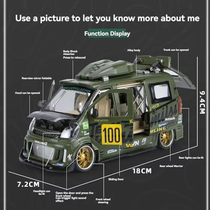 Wuling Track Sports Van 1:24 - Multicolor - image 6