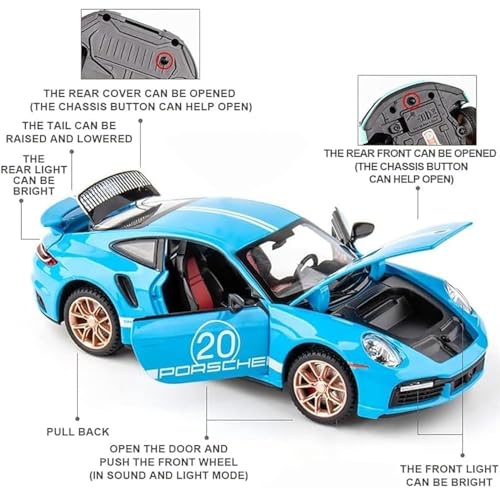 1:32 Porsche Carrera - Red - image 7