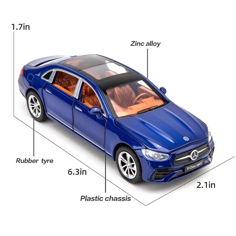 1:32 Mrcedes Benz E300l-Blue - Blue - image 2