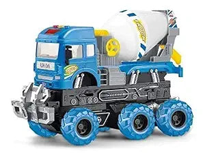 Heavy Deformation Friction Powered Cement Mixer Truck Toy - Toylivo