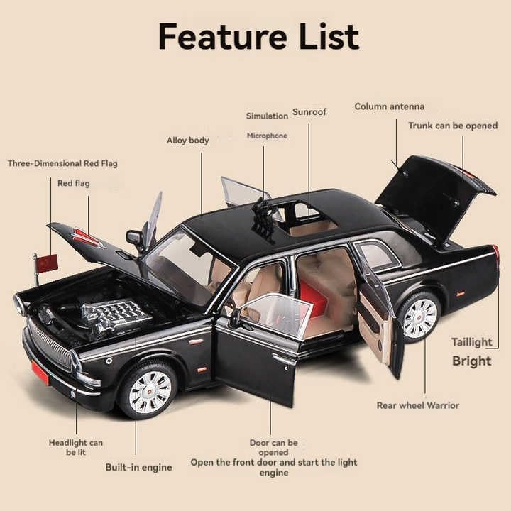 1:24 Hongqi Parade - Black - image 4