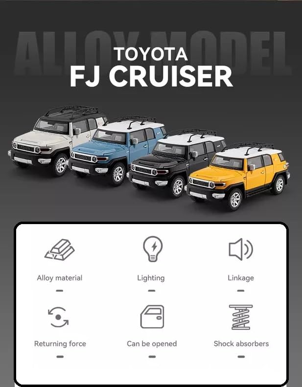 1:24 Toyota FJ Cruiser - Yellow - image 7