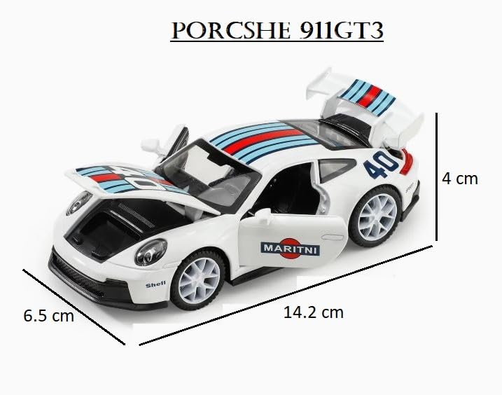 1:32 Porsche 911 GT3 RS RSR - White - image 3