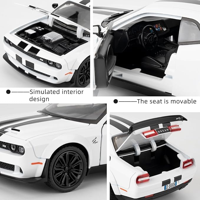 1:22 Dodge Challenger SRT - Clear - image 9
