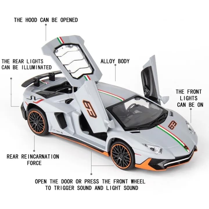 1:32 Lamborghini LP780-4 - Multicolor - image 7
