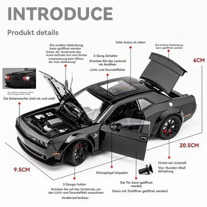 1:24 Dodge Challenger-SRT - Red - image 3