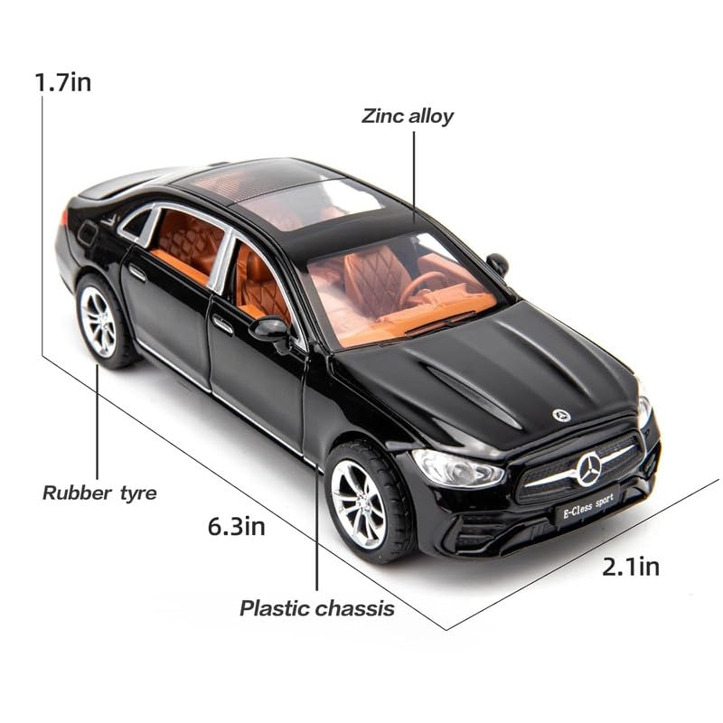 1:32 Mrcedes Benz E300l-Black - Black - image 2