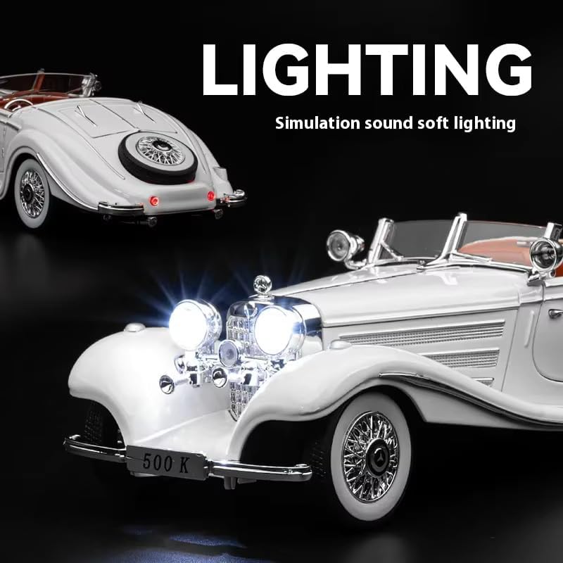 Marcedees Benz 500K-Silver 1:24 - Silver - image 7