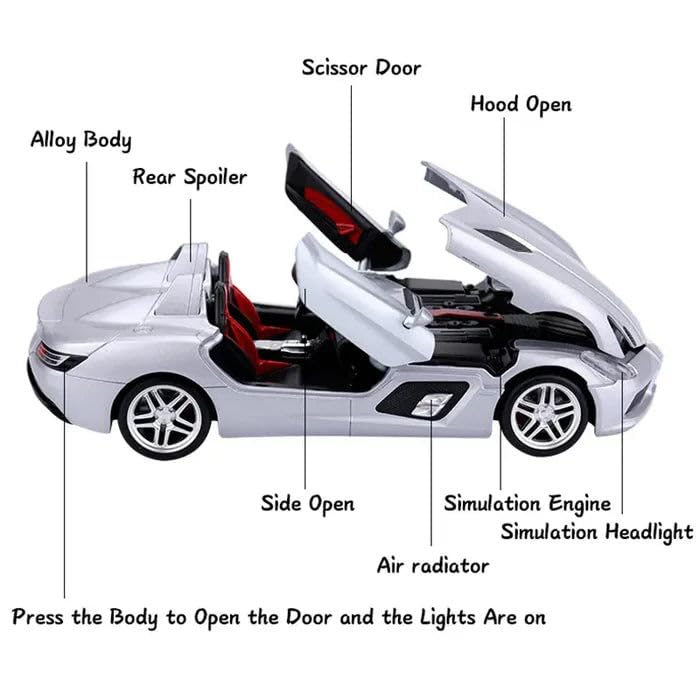1:32 Mercedees SLR Stirling Moss - Multicolor - image 8