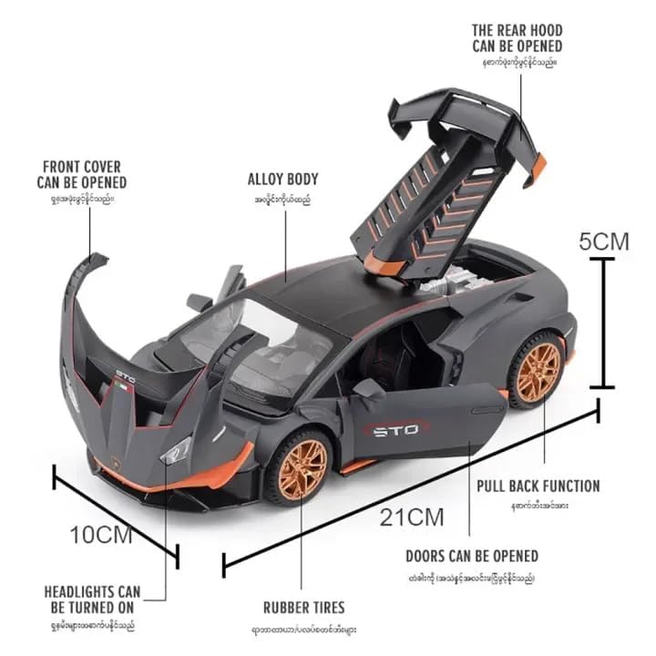 1:24 Lamborghini Huracane STO - Multicolor - image 6
