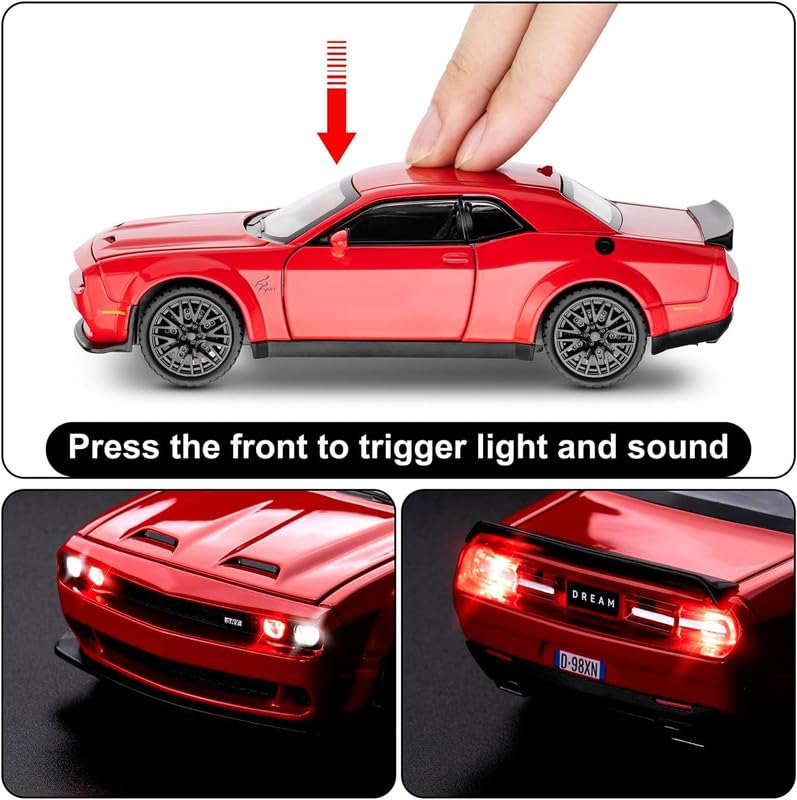 1:24 Dodge Challenger-SRT - Red - image 8