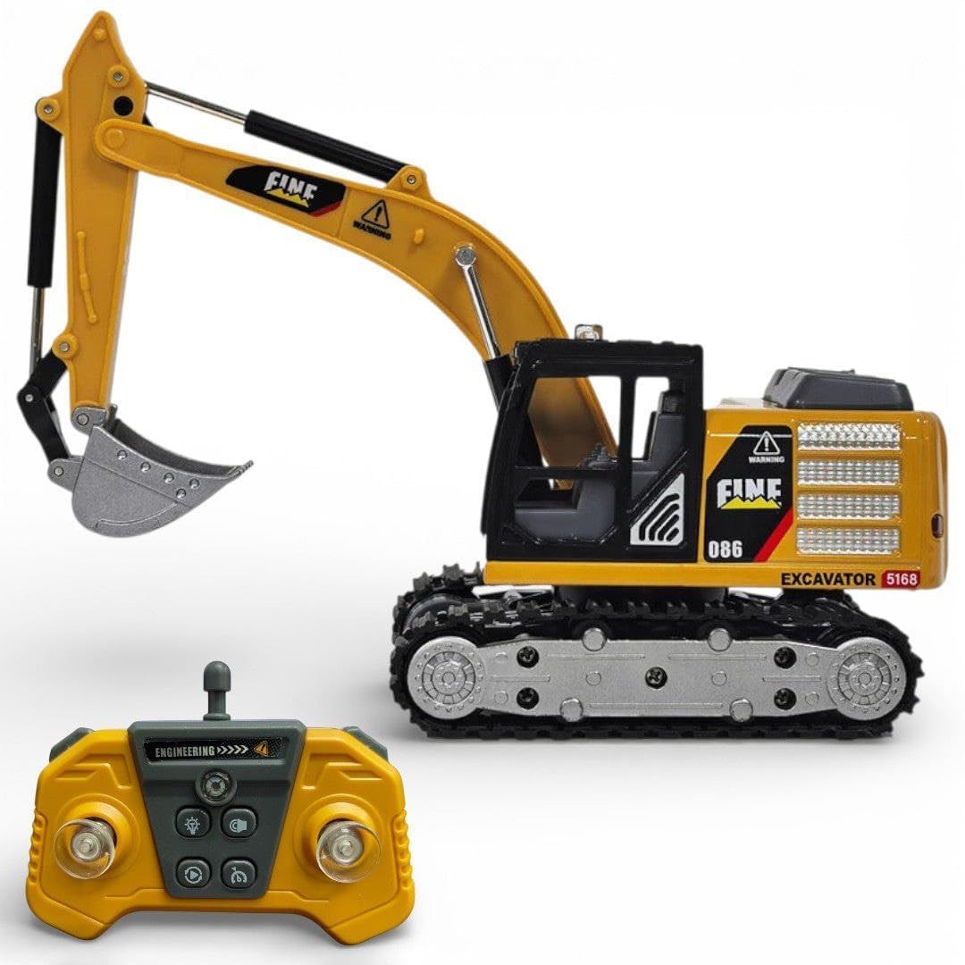 Mini RC Excavator Toy for Kids 3+ | Multicolour - Toylivo