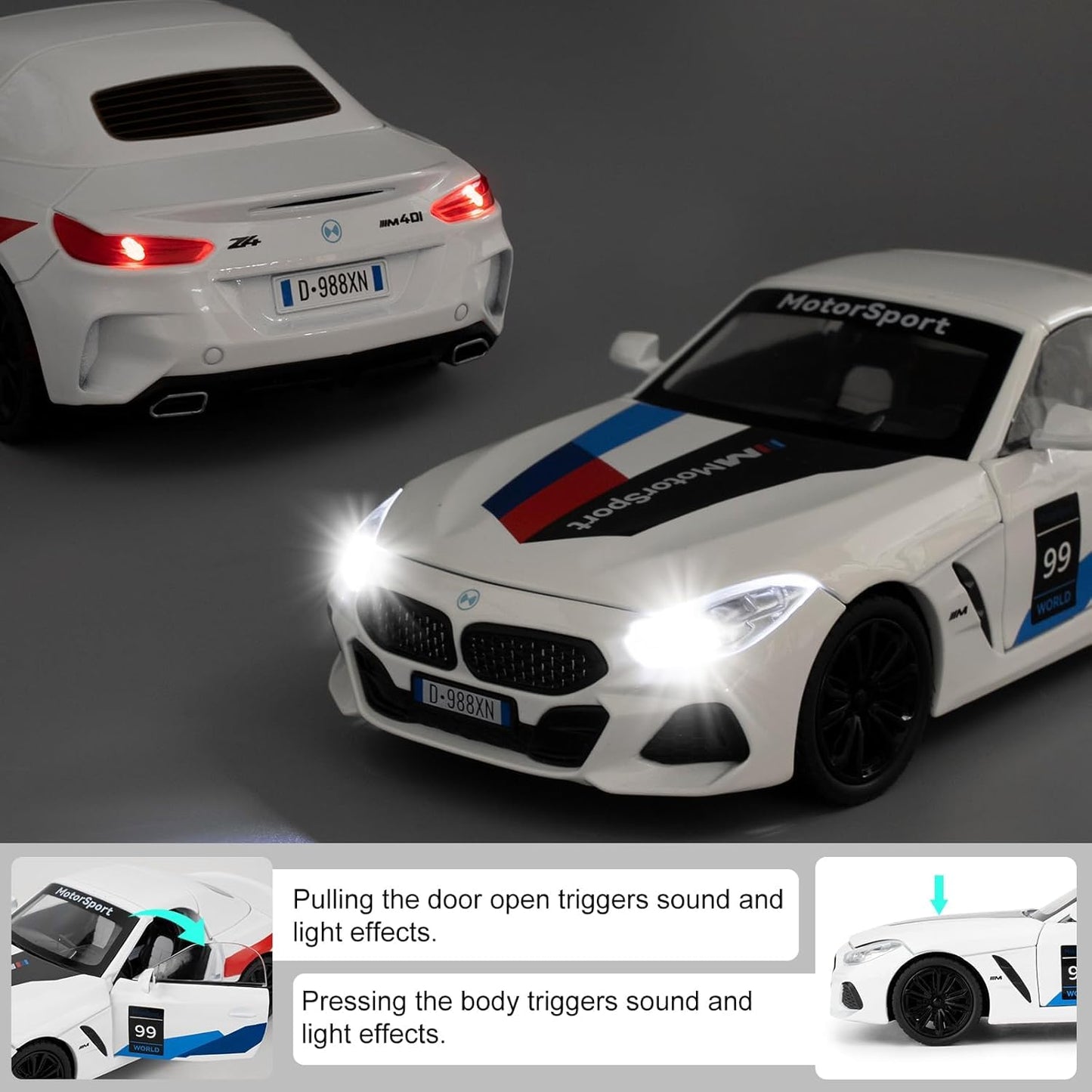 1:24 B-M-W Z4 - White - image 4