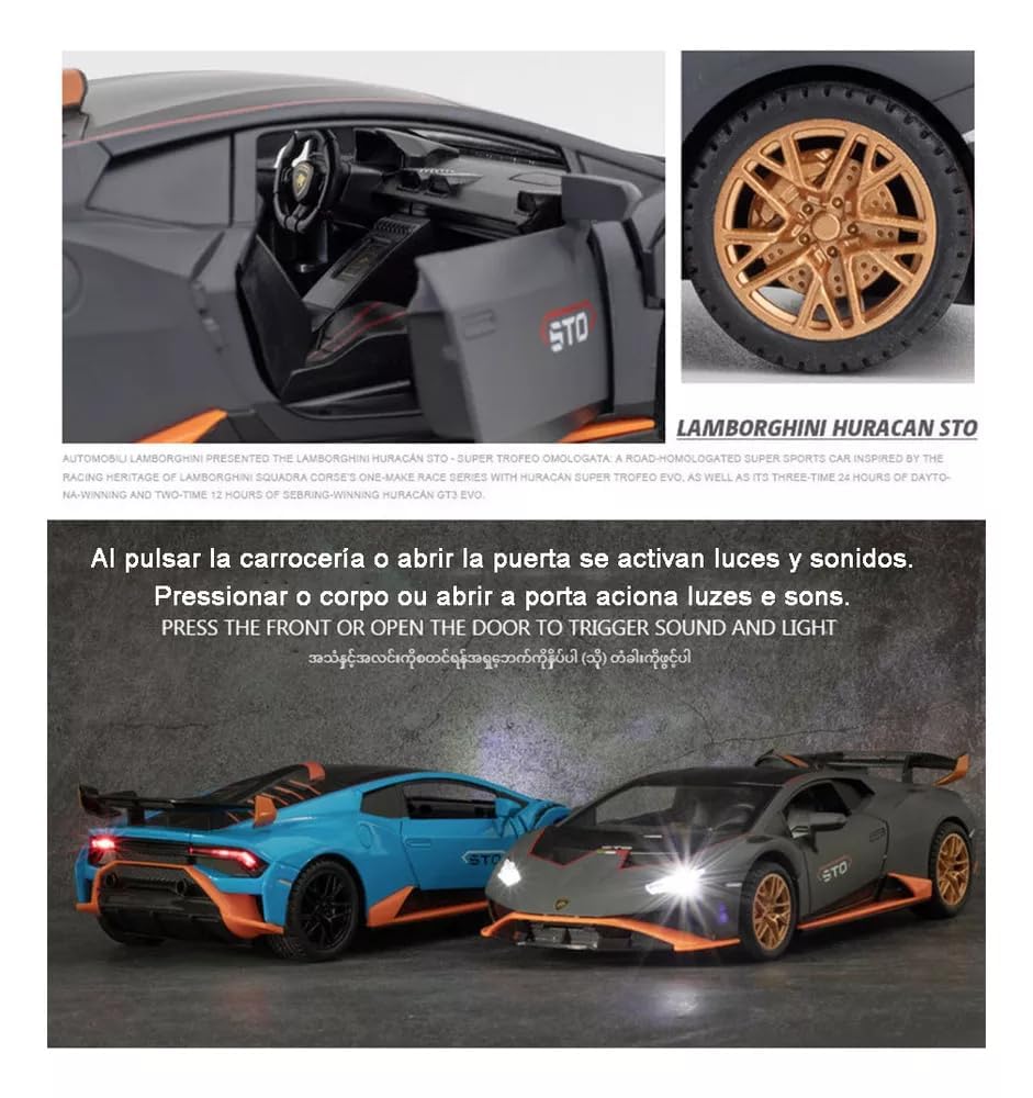 1:24 Lamborghini Huracane STO - Multicolor - image 3