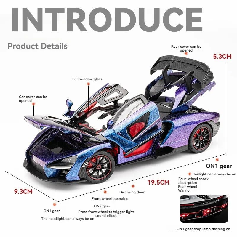 1:24 Mclaren Senna - White - image 4