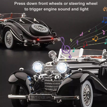 Marcedees Benz 500K-Black 1:24 - Black - image 3
