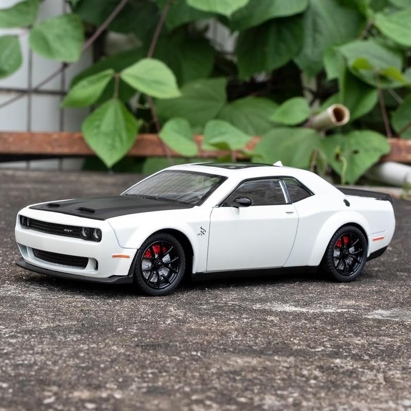 1:24 Dodge Challenger-SRT - White - image 8