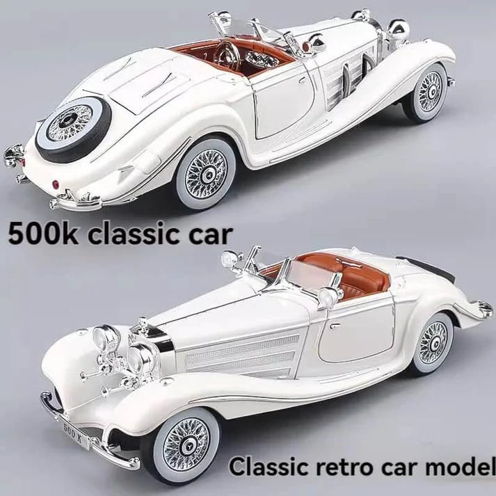 Marcedees Benz 500K-White 1:24 - White - image 8
