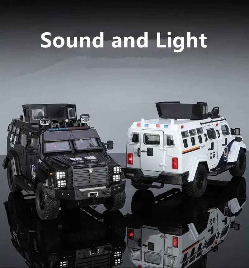 1:24 Ford F550 Modified Police-White - White - image 8