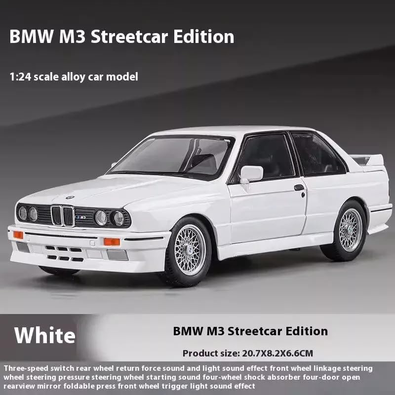1:24 B-M-W M3 E30 - White - image 6
