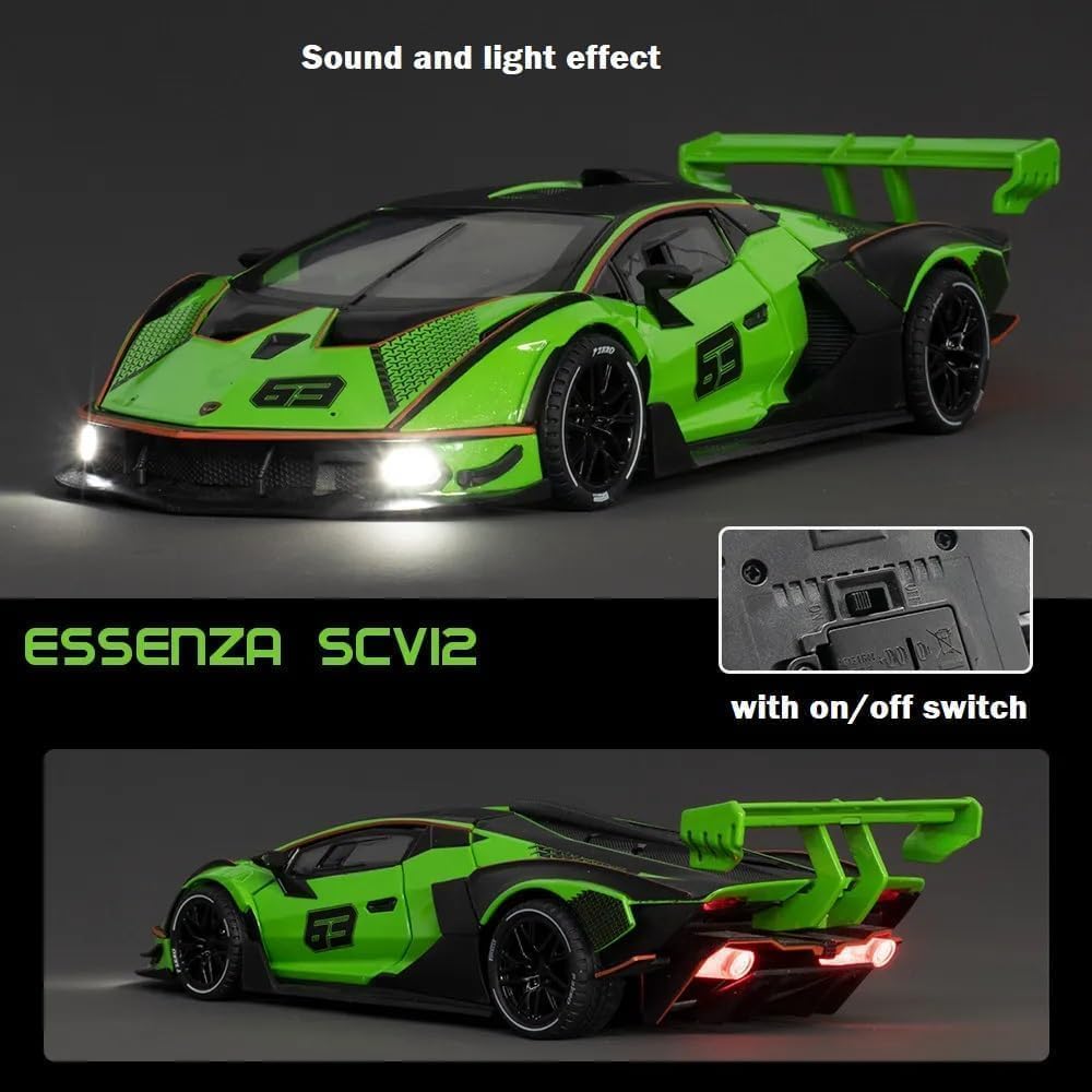 Diecast Metal Cars - Green - image 4
