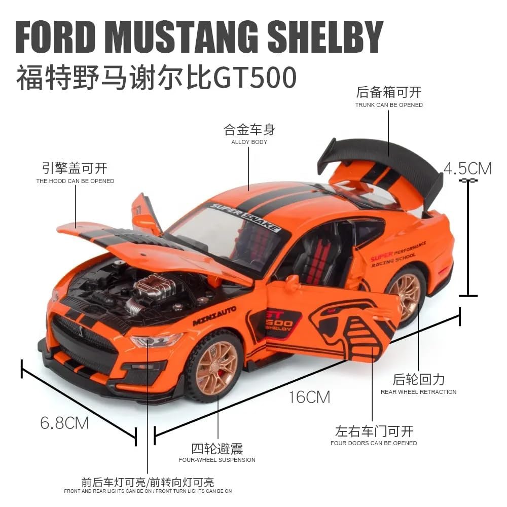 Mustang Shelby Gt500-Multicolor 1:32 - Multicolor