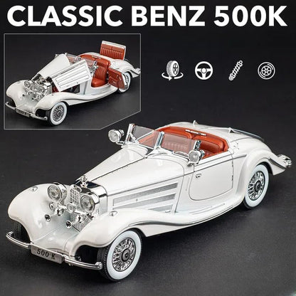 Marcedees Benz 500K-White 1:24 - White - image 4