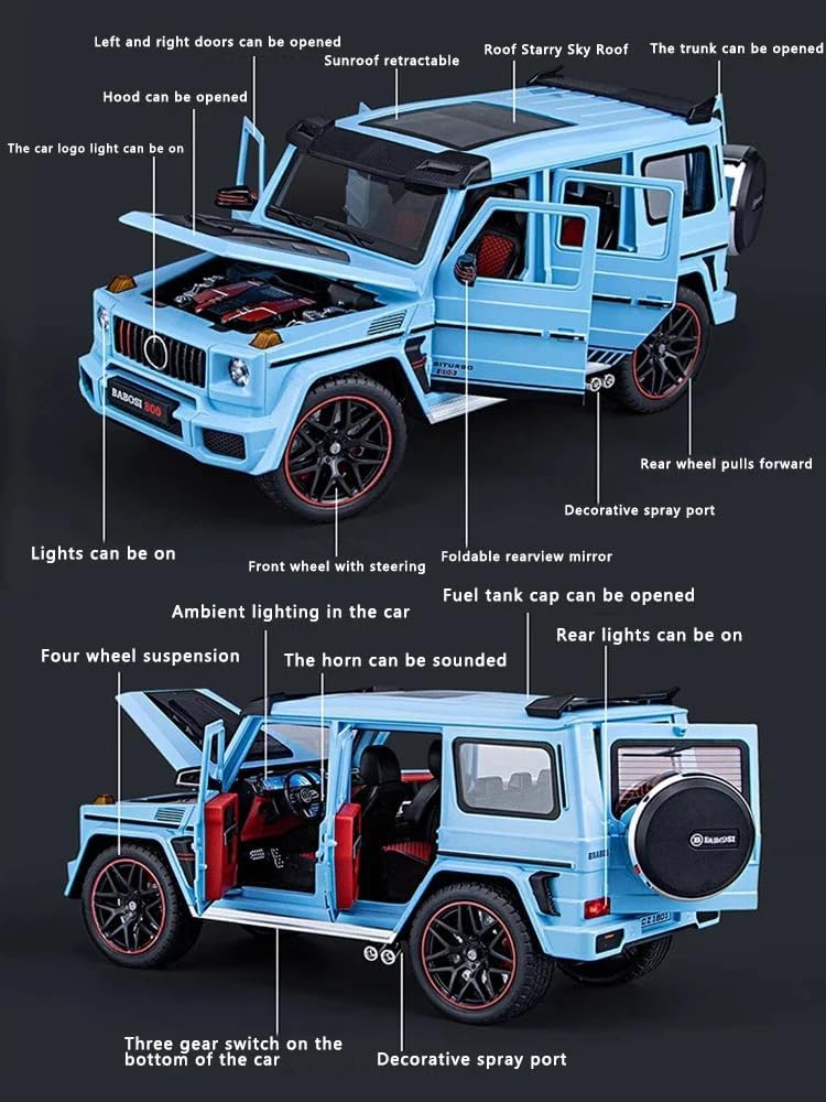 Mercedees-Benz Barbus G800 1:24 - Multicolor - image 2