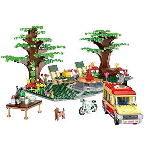 Creative City Park Building Blocks Set for Kids - Outdoor Camping & Picnic Scene - Toylivo