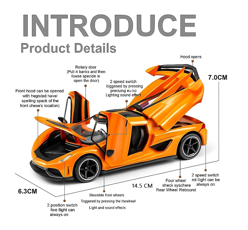 1:32 Koenigsegg Jesko - Multicolor - image 2