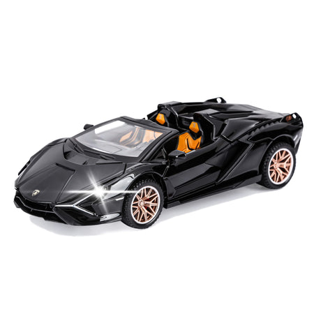 1:32 Lamborghini Sian Pull Back Diecast Metal Toy Car – Openable Doors