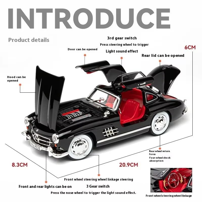 Marcedees Benz 300SL-Multicolor 1:24 - Multicolor - image 6