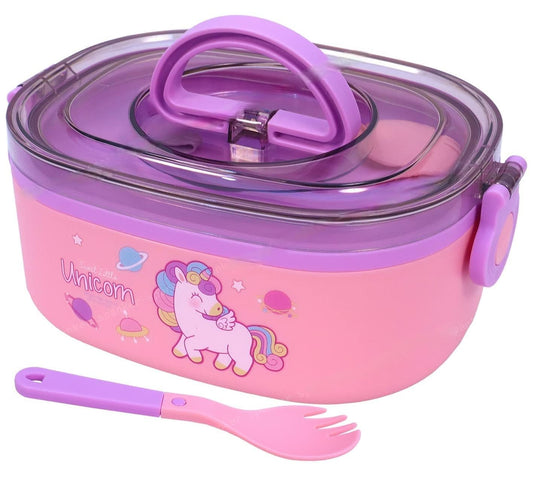 Unicorn Lunch Box, Pink and Purple, Stainless Steel - Toylivo