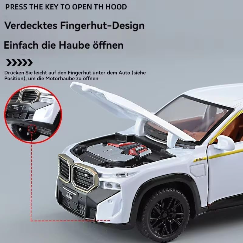1:24 B-M-W XM SUV - White - image 7