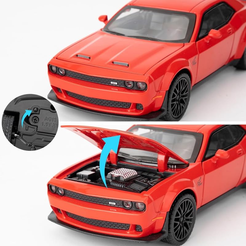 1:24 Dodge Challenger-SRT - Red - image 2