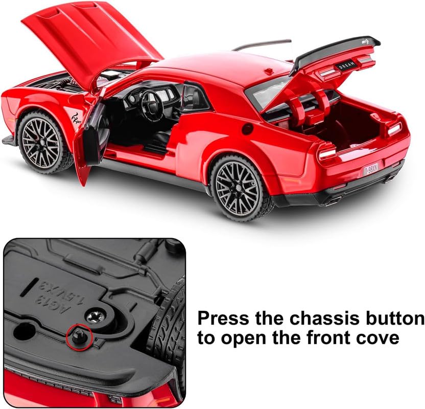 1:24 Dodge Challenger-SRT - Red - image 5