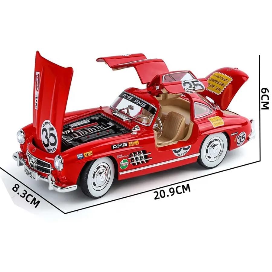 1:24 Mercedees-Benz 300SL Modified - Red - image 8