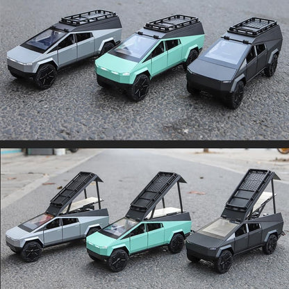 1:24 Tesla Cybertruck Camping RV Car - Multicolor - image 4