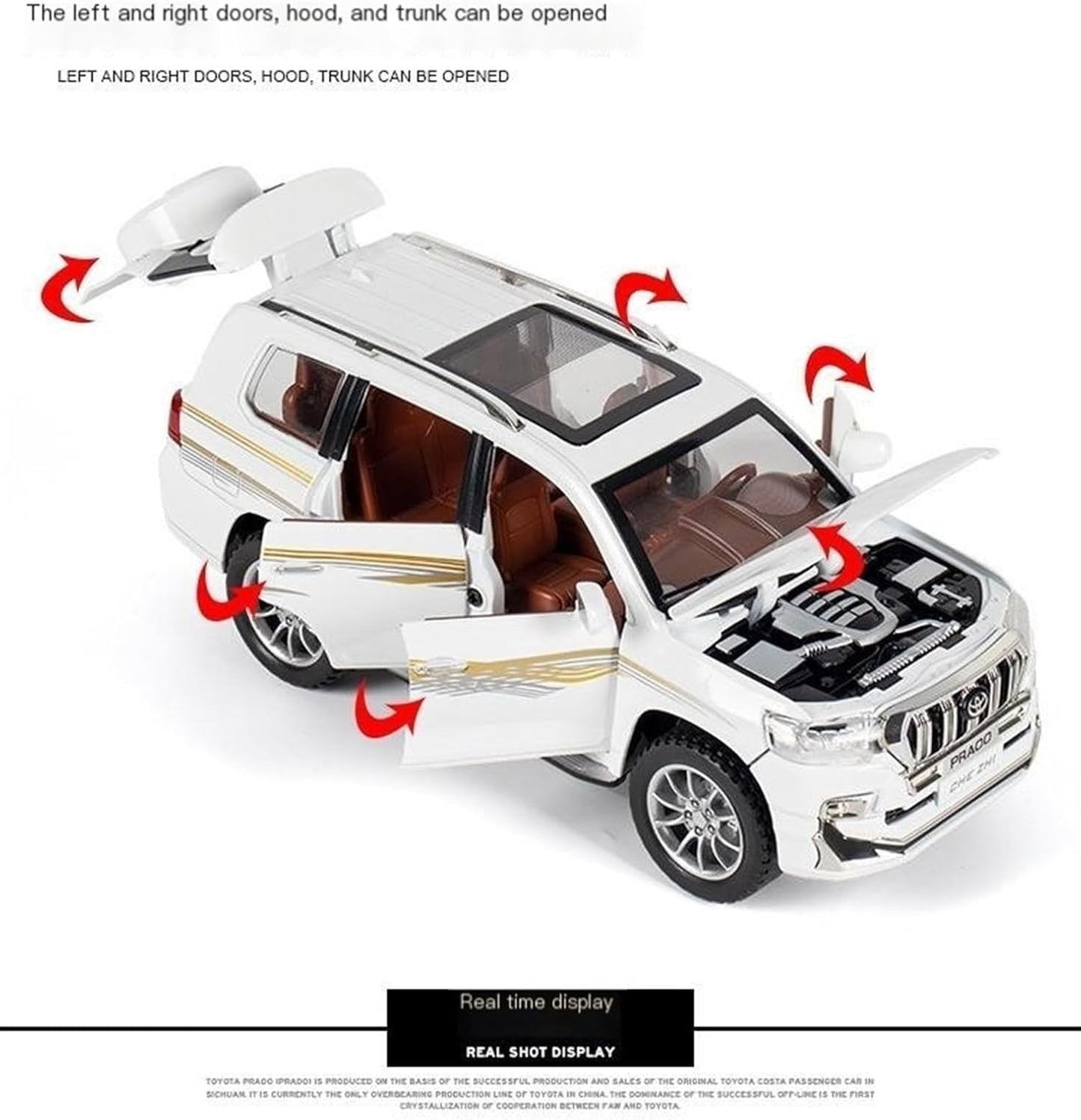 1:24 Toyota Prado - White - image 6
