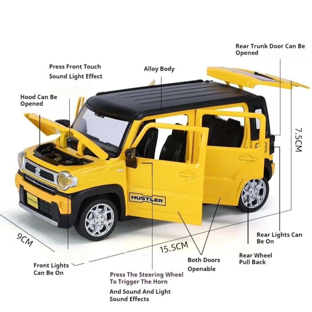 1:22 Suzuki Hustler Diecast Model Car - Multicolor - image 2