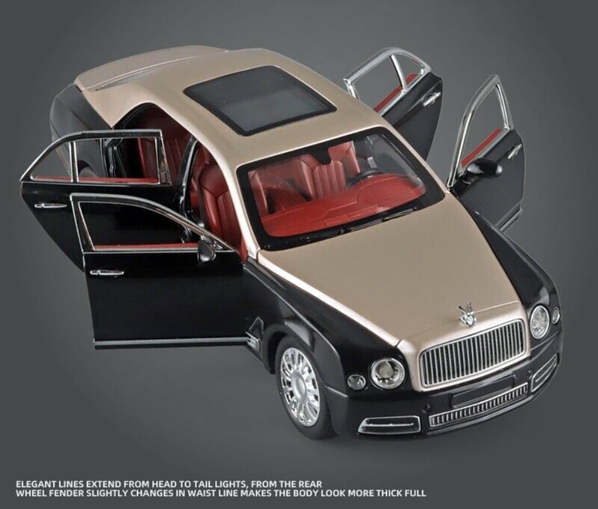 1:24 Bentlley Mulsanne - Black - image 3
