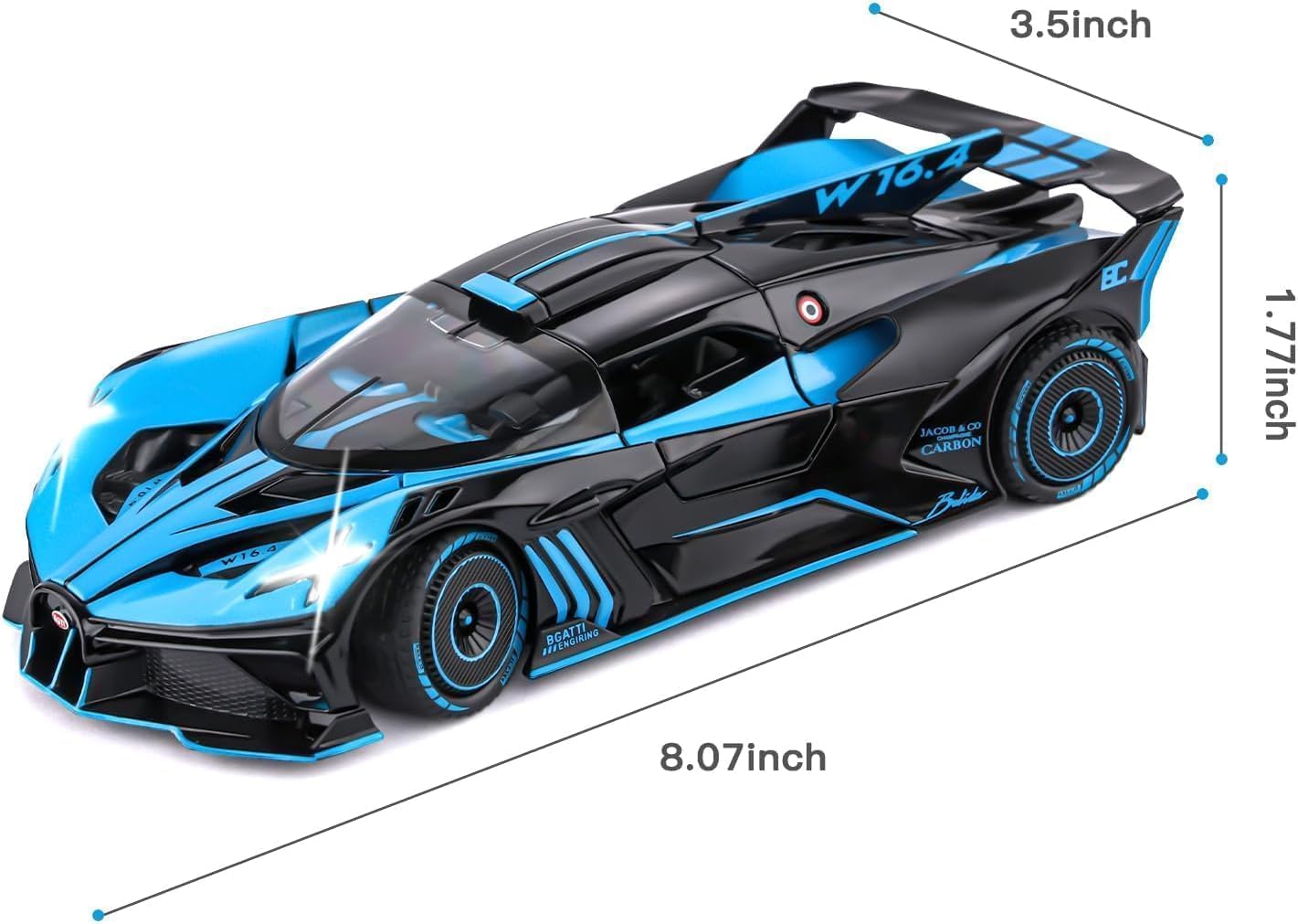 Diecast Metal Cars - Blue - image 3