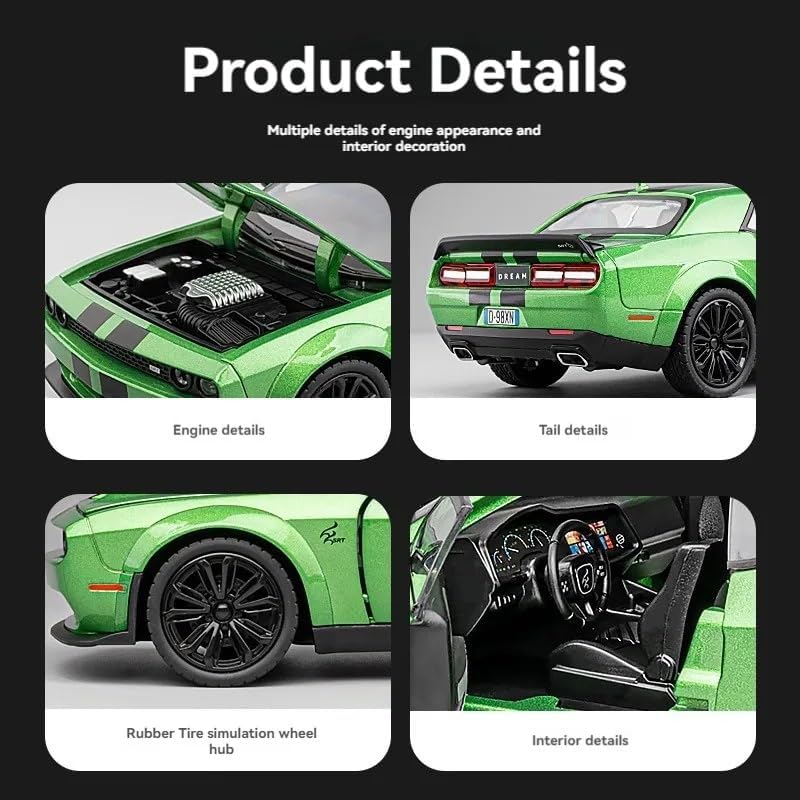 1:22 Dodge Challenger SRT - Clear - image 6