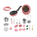 28-Piece Kids Kitchen Accessories Set - Pretend Play Toy Induction Cooker - Toylivo