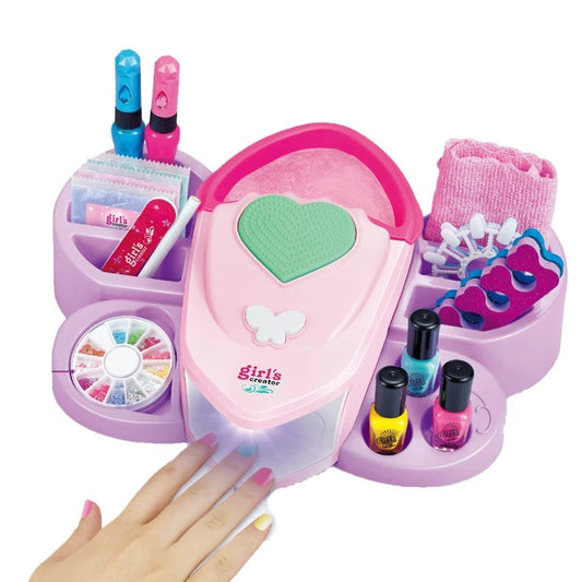 Kids Nail Polish Set for Girls 6-12 Years | Nail Art Kit with Dryer - Toylivo