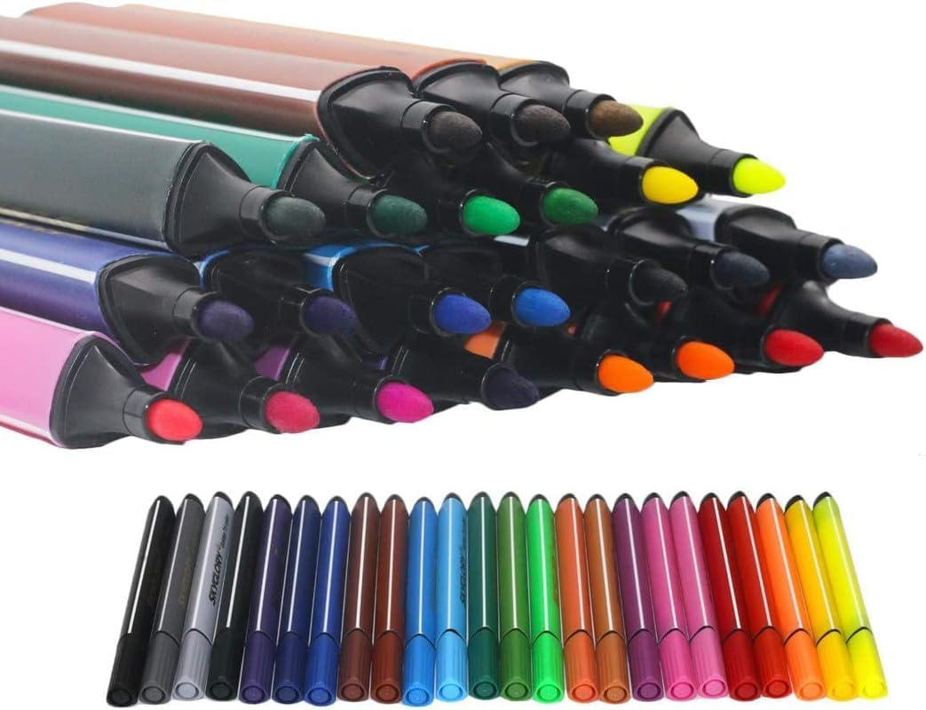 24 Pcs Washable Watercolor Pen Set for Kids - Toylivo