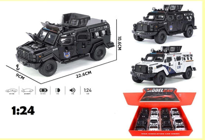 1:24 Ford F550 Modified Police-Black - Black - image 7